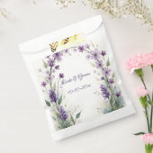 Lavender Lilac Floral Arch Wedding Favor Bag Geschenktütchen (Versiegelt)