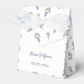 Lavender & Lilac Floral Arch Wedding Favor Boxes Geschenkschachtel (Vorderseite)