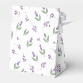 Lavender & Lilac Floral Arch Wedding Favor Boxes Geschenkschachtel (Rückseite)
