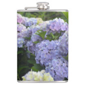 Lavender & Lilac Hortensia Hydrangea Blume Flachmann (Vorderseite)