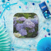 Lavender & Lilac Hortensia Hydrangea Blume Pappteller (Party)