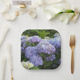 Lavender & Lilac Hortensia Hydrangea Blume Pappteller