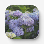 Lavender & Lilac Hortensia Hydrangea Blume Pappteller (Vorderseite)