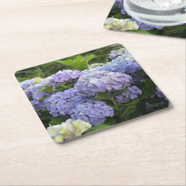 Lavender & Lilac Hortensia Hydrangea Blume Rechteckiger Pappuntersetzer