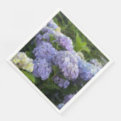 Lavender & Lilac Hortensia Hydrangea Blume Serviette (Ecke)