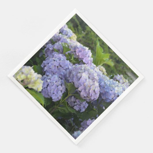 Lavender & Lilac Hortensia Hydrangea Blume Serviette (Ecke)
