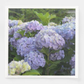 Lavender & Lilac Hortensia Hydrangea Blume Serviette (Vorderseite)