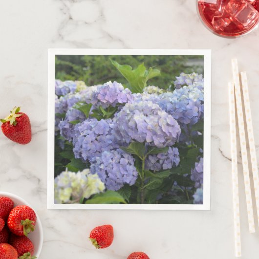 Lavender & Lilac Hortensia Hydrangea Blume Serviette (Beispiel)