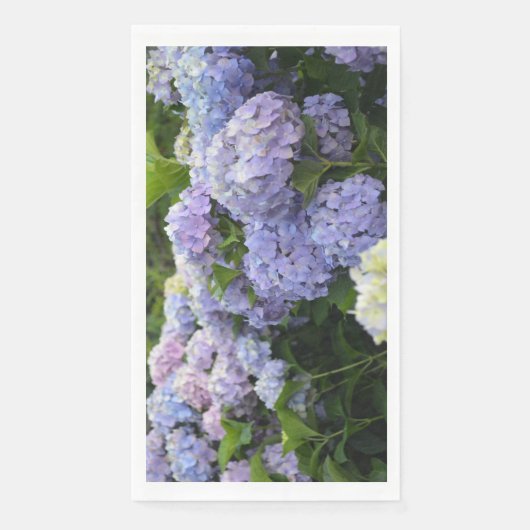 Lavender & Lilac Hortensia Hydrangea Blume Serviette (Vorderseite)