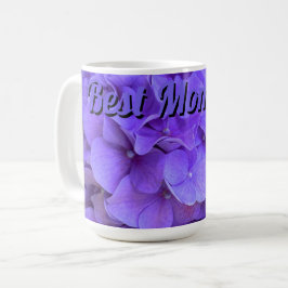 Lavender lilac lila Hydrangeas Blume beste Mama Kaffeetasse