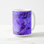 Lavender lilac lila Hydrangeas Blume Beste Tante Kaffeetasse (VorderseiteRechts)