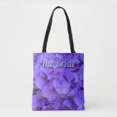 Lavender lilac lila Hydrangeas Blume Bridge Tasche (Vorderseite)