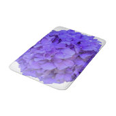 Lavender lilac lila Hydrangeas violette Blumen Badematte (Schrägansicht)