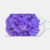 Lavender lilac lila Hydrangeas violette Blumen Geschenkanhänger (Vorderseite (Horizontal))