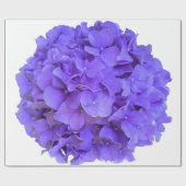 Lavender lilac lila Hydrangeas violette Blumen Geschenkpapier (Flach)