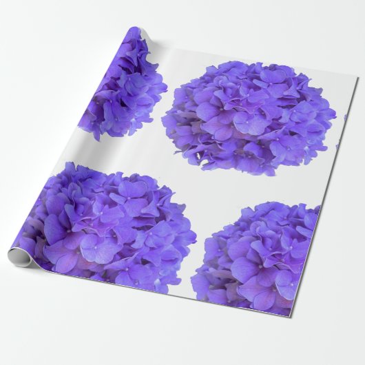 Lavender lilac lila Hydrangeas violette Blumen Geschenkpapier (Ungerollt)