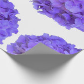 Lavender lilac lila Hydrangeas violette Blumen Geschenkpapier (Ecke)