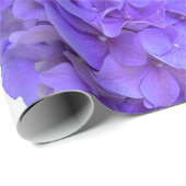 Lavender lilac lila Hydrangeas violette Blumen Geschenkpapier (Rolleneckpunkt)
