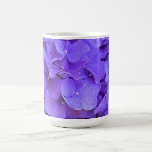 Lavender lilac lila Hydrangeas violette Blumen Kaffeetasse (Mittel)