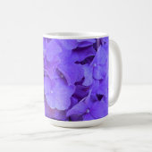 Lavender lilac lila Hydrangeas violette Blumen Kaffeetasse (VorderseiteRechts)