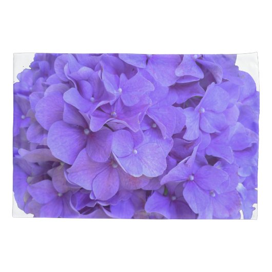 Lavender lilac lila Hydrangeas violette Blumen Kissenbezug (Rückseite-Links)
