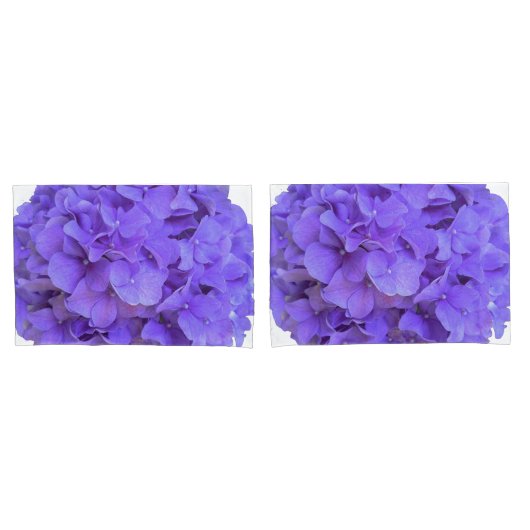 Lavender lilac lila Hydrangeas violette Blumen Kissenbezug (Vorderseite-Set)
