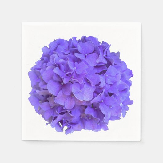 Lavender lilac lila Hydrangeas violette Blumen Serviette (Vorderseite)