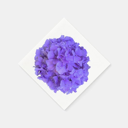 Lavender lilac lila Hydrangeas violette Blumen Serviette (Ecke)