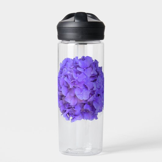 Lavender lilac lila Hydrangeas violette Blumen Trinkflasche (Vorderseite)
