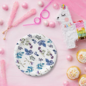 Lavender Lilac Lila Iris Frühlingsfloral Chic Pappteller (Party)