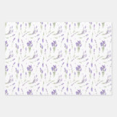 Lavender Lilac und Lila Geschenkpapier Set (Vorderseite)