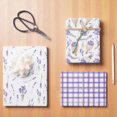 Lavender Lilac und Lila Geschenkpapier Set