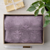 Lavender Lilie Damask Decoupage Seidenpapier (Geschenk)