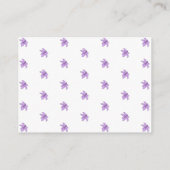 Lavender Lily Brautparty Wörter der Weisheitskarte Begleitkarte (Rückseite)