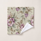 Lavender Long Stem Rose Badhandtuch Set (Waschlappen)