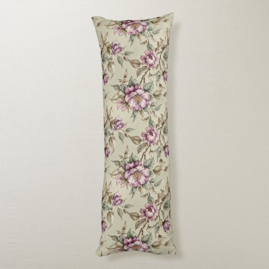 Lavender Long Stem Rose Seitenschläferkissen (Rückseite (Vertikal))