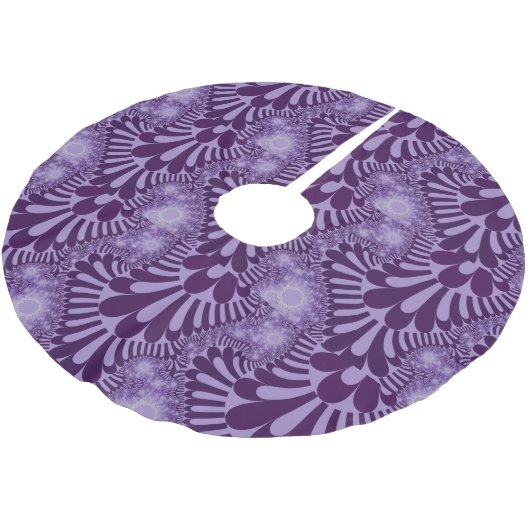 Lavender Loop Weihnachtsbaumrock Polyester Weihnachtsbaumdecke (Schrägansicht)