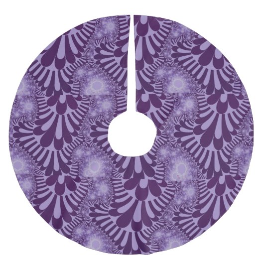 Lavender Loop Weihnachtsbaumrock Polyester Weihnachtsbaumdecke (Vorderseite)