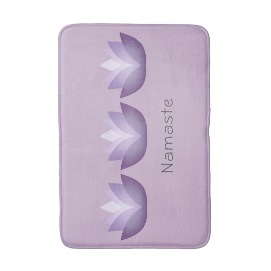 Lavender Lotus Badematte (Vorderseite Vertikal)