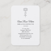 *~* Lavender Lotus Blue Rays Reiki Healing Energy Visitenkarte (Rückseite)