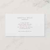 Lavender Lotus Flower Natural Spa and Beauty Visitenkarte (Rückseite)