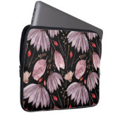 Lavender Lotus Flowers Laptop Electronics Sleeve (Vorne Rechts)