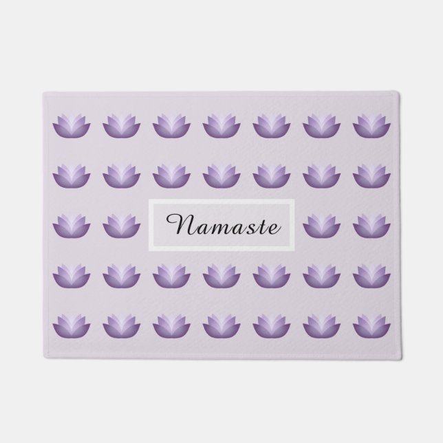 Lavender Lotus Fußmatte (Vorderseite)