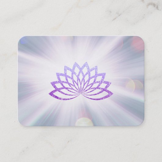*~* Lavender Lotus Rays Reiki Healing Energy Visitenkarte (Vorderseite)