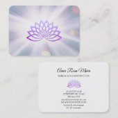 *~* Lavender Lotus Rays Reiki Healing Energy Visitenkarte (Vorne/Hinten)