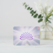 *~* Lavender Lotus Rays Reiki Healing Energy Visitenkarte (Stehend Vorderseite)