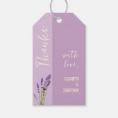 Lavender Love Wedding Geschenkanhänger (Vorderseite)