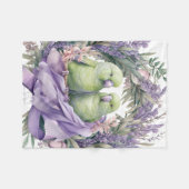 Lavender Lovebirds Fleecedecke (Vorderseite (Horizontal))
