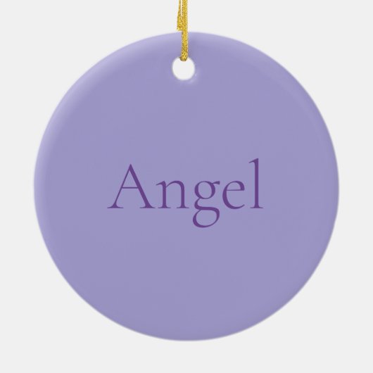 Lavender Lovebirds Keramik Ornament (Hinten)