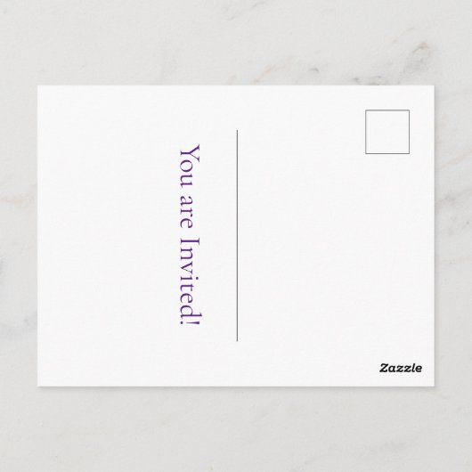 Lavender Lovebirds Postkarte (Rückseite)